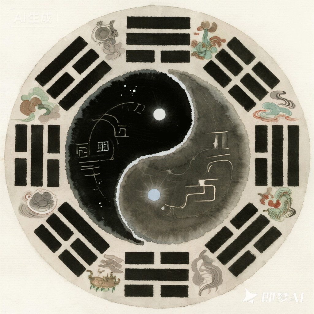 半隐者问渡司-先天后天八卦图片