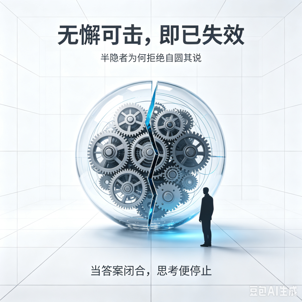 半隐者拒自圆其说
