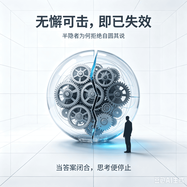 半隐者拒自圆其说